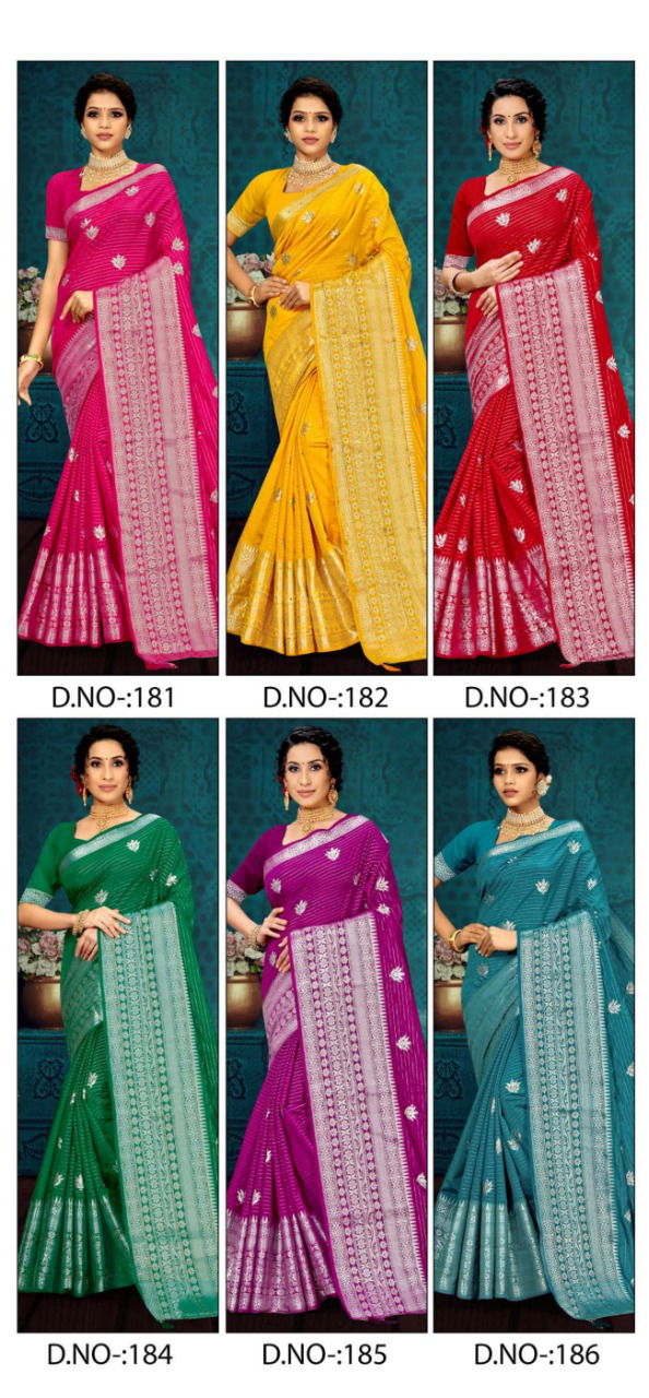 Silver Dark Nylon Festive Wear Wholesale Saree Collection 